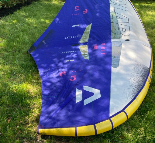 Green Hat Kiteboarding-Duotone Unit LAB 6.5 Wing USED-Left Wing Tip View