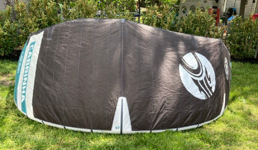 Green Hat Kiteboarding-2024 Cabrinha Moto X APEX Kite 7M USED-Leading Edge View Without Bag