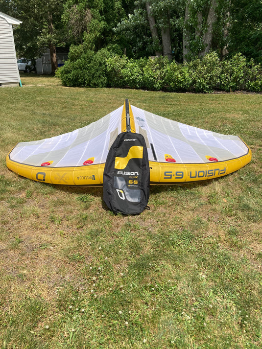 Front side of wing and bag