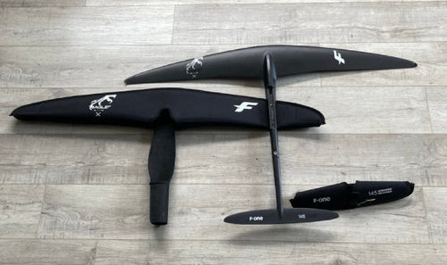 Green Hat Kiteboarding-F-One Eagle X 900 Foil Plane-USED-Top View with Covers