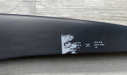 Green Hat Kiteboarding-F-One Eagle X 900 Foil Plane-USED-Bottom View of FW Left Wing