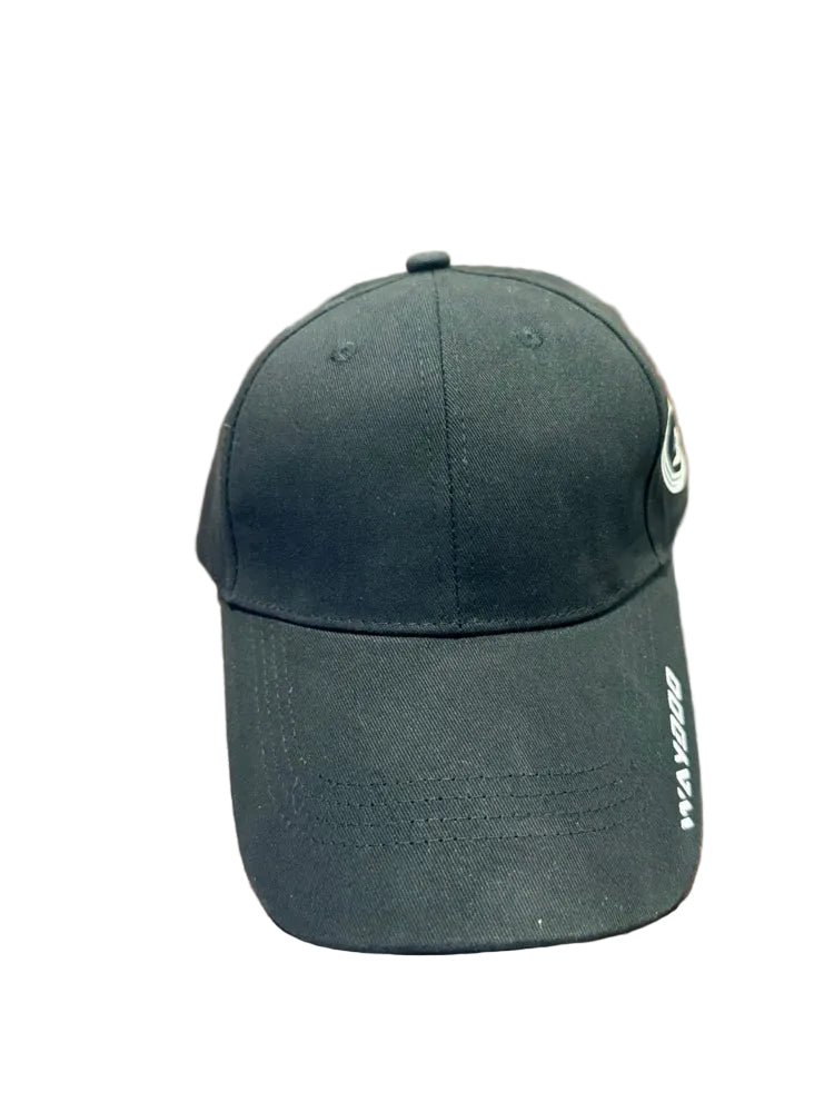 Load image into Gallery viewer, Black cap with visible branding on a white surface
