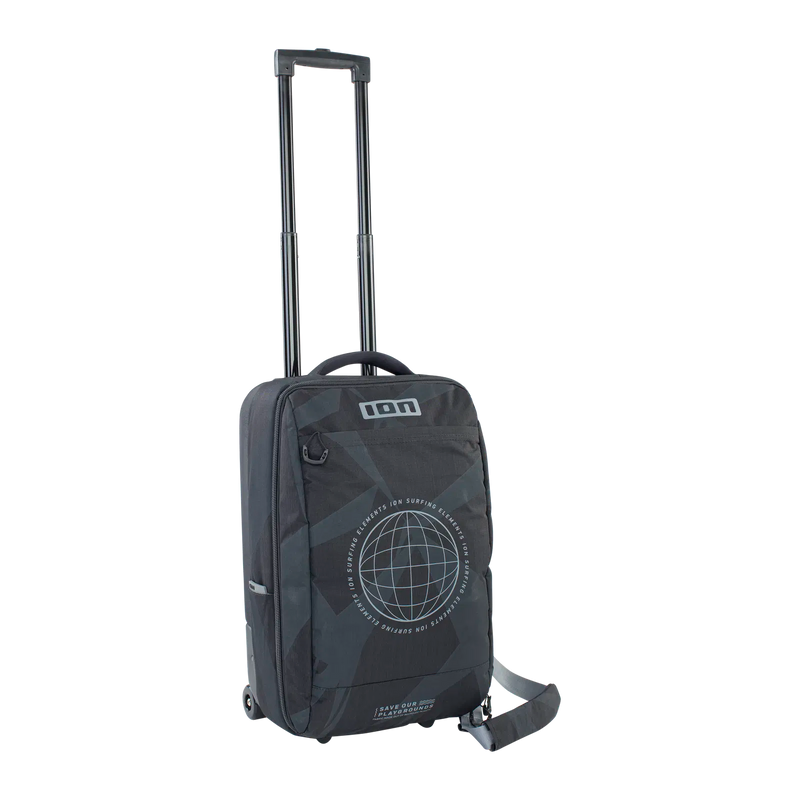 Load image into Gallery viewer, Green Hat Kiteboarding-ION Travel Bag Wheelie-Front View
