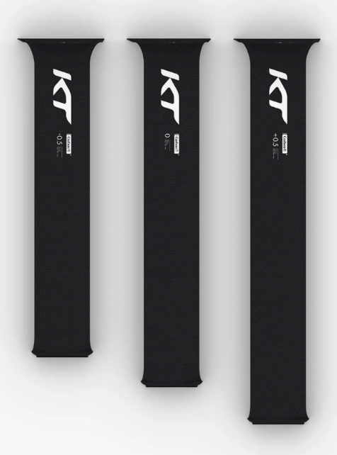 Green Hat Kiteboarding-KT Carbon Mast-All 3 Sizes on a White Background