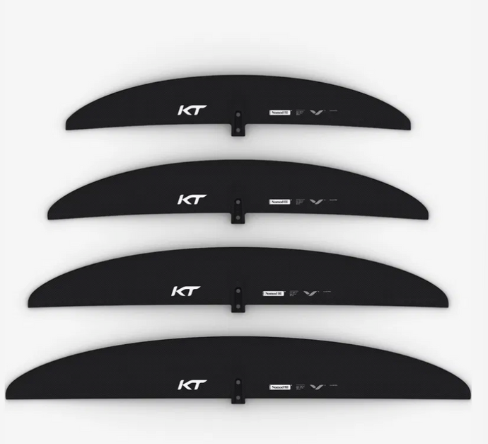 Green Hat Kiteboarding-KT Foils Nomad FW-All FW Sizes on a White Background