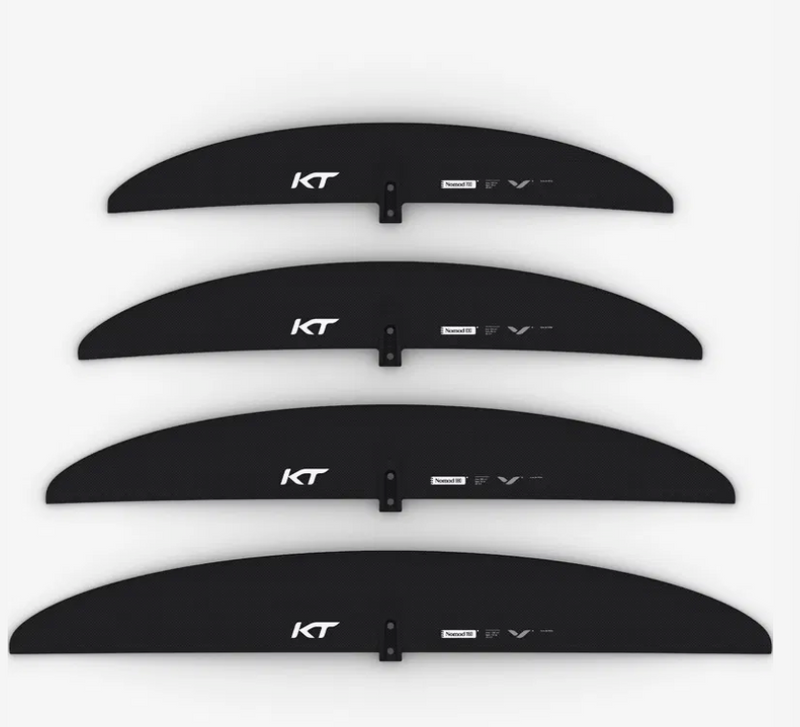 Load image into Gallery viewer, Green Hat Kiteboarding-KT Foils Nomad FW-All FW Sizes on a White Background

