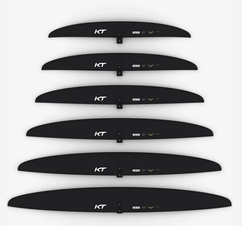 Load image into Gallery viewer, Green Hat Kiteboarding-Kt Foils Atlas FW-All Sizes on a White Background
