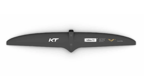 Green Hat Kiteboarding-KT Foils Atlas Stab-170 on a White Background