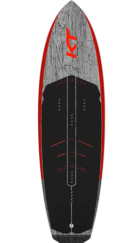 Green Hat Kiteboarding-KT Super K2 Carbon-Top Deck View on a White Background