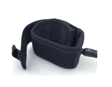 Green Hat Kiteboarding-Kaohi Board Leash-Double Coil 5.5mm-Close UP View of Cuff