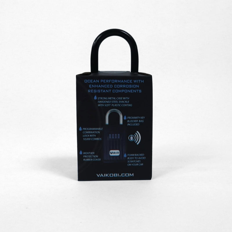 Load image into Gallery viewer, Green Hat Kiteboarding-Vaikobi Keylock Box-Back of Box on a White Background
