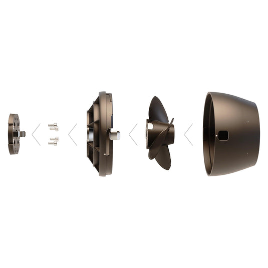 Green Hat Kiteboarding-Lift LCS Jet components-All Parts Detached Scheme