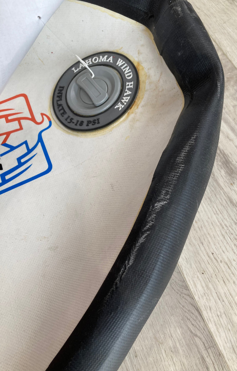 Load image into Gallery viewer, Green Hat Kiteboarding-Lahoma Wing Hawk Inflatable Foilboard V2 80L USED-Valve and Scuff Mark
