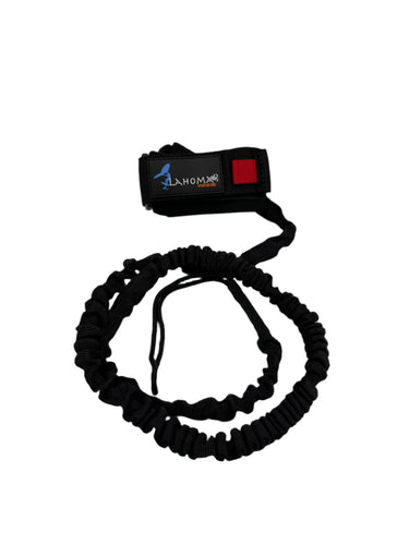 Green Hat Kiteboarding- Top View of Coiled Lahoma Wrist Wing Leash