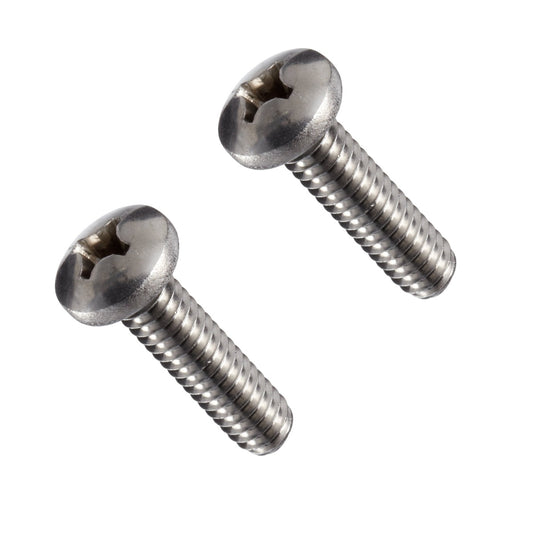 M6x22mm Stainless Steel Phillips Pan Head Screws (2pk)