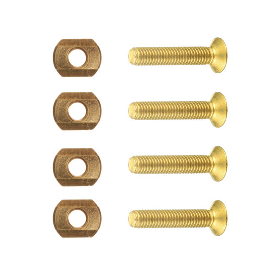 M8x25mm Torx Brass Foil Track Mount Hardware Set