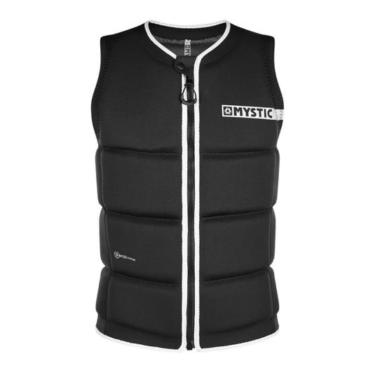 Mystic Brand Front-Zip Wake Impact Vest Black