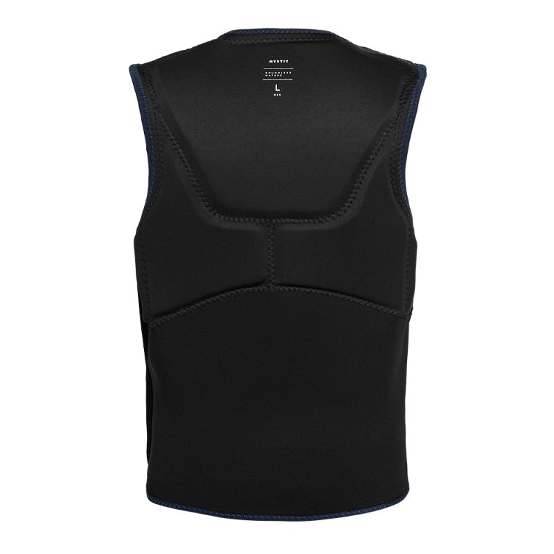 Load image into Gallery viewer, Black sleeveless vest on a white background
