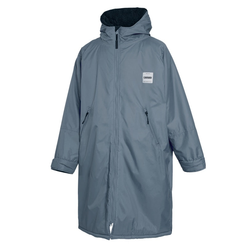 Load image into Gallery viewer, Gray raincoat with a brand logo on a white background
