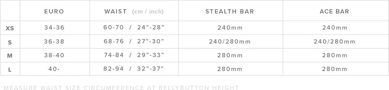 Load image into Gallery viewer, 2023 Mystic Gem Women&#39;s Kiteboarding Waist Harness Size Chart
