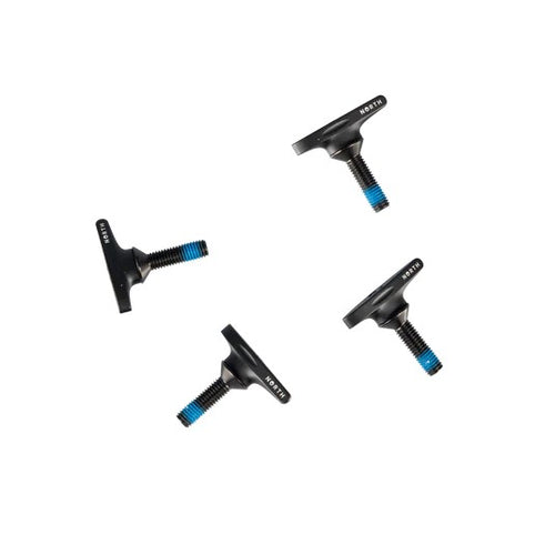 Green Hat Kiteboarding-North Hydro Thumb Screws-4 Screws on a White Background