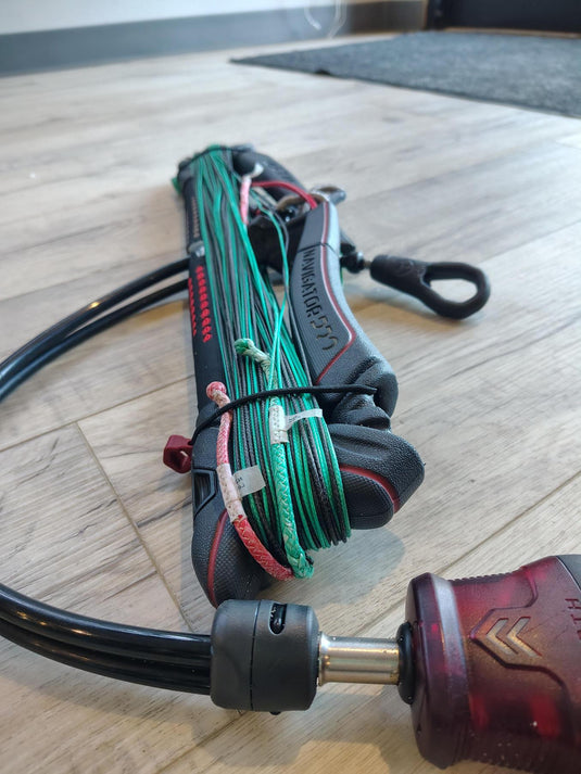 Green Hat Kiteboarding-North Navigator Pro Control Bar- Close UP View of Red Side