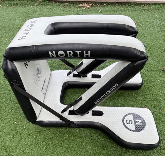 Green Hat Kiteboarding-Dock Starter USED-Right Profile View on Artificial Grass