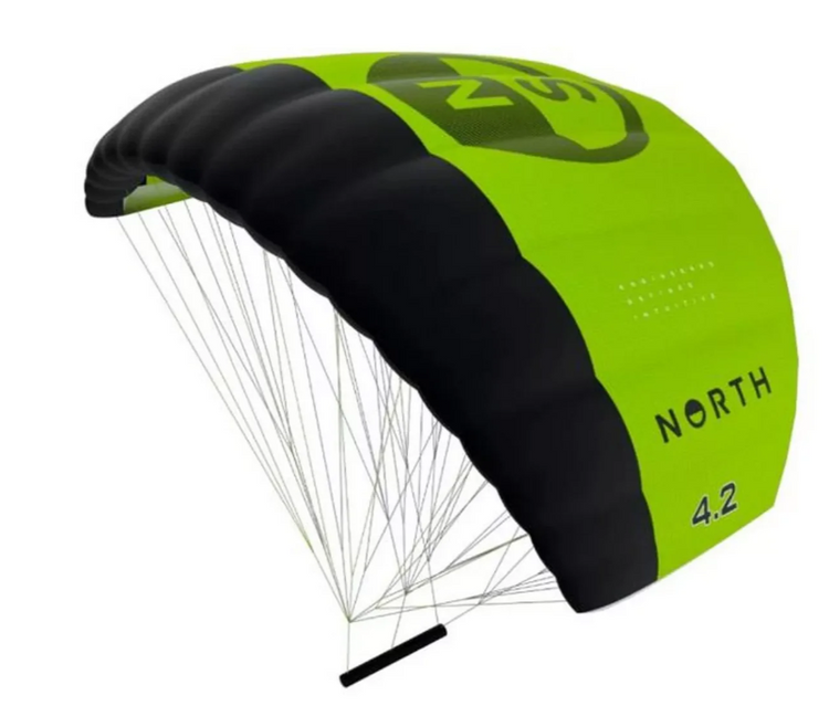 Green Hat Kiteboarding-North Ranger Parawing-Right Leading Edge View