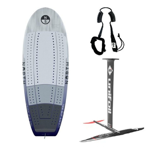 Green Hat Kiteboarding-North Vert/Unifoil Evolution 135/Kaohi Leash Prone Foiling Package