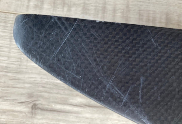 Load image into Gallery viewer, Green Hat Kiteboarding- F-One HM Carbon Eagle 690 Plane-Bottom Left Wing Close Up of Scratches
