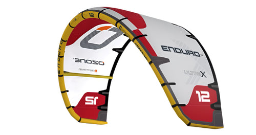 Green Hat Kiteboarding-Ozone Enduro V5 Ultra-X-Red-Left Leading Edge View
