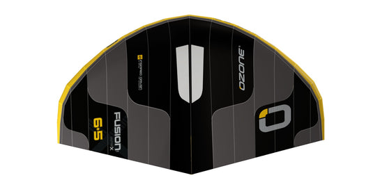 Green Hat Kiteboarding-Ozone Fusion V2 Ultra-X Wing-Black-Top View