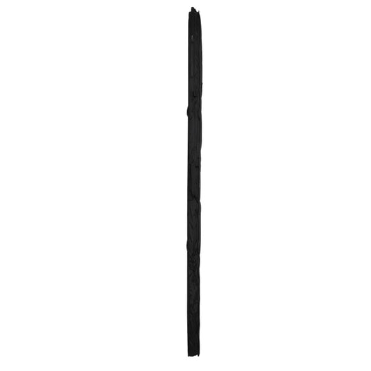 Black car wiper blade on a white background