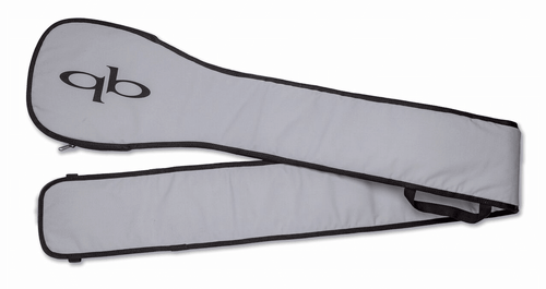 Green Hat Kiteboarding-QB SUP Paddle Bag-Grey Side Folded on White Background