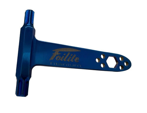 Green Hat Kiteboarding-Foilite Titanium Torx Hammer Multi Tool T30/T40-Close up View