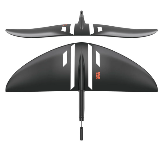 Green Hat Kiteboarding-Slingshot One-Lock System Kite Foil Package-Front Wing Close Up View-Top and Front