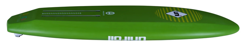 Load image into Gallery viewer, Green Hat Kiteboarding-Unifoil Disco Butter-Green 32L-Side underside View-Rocker
