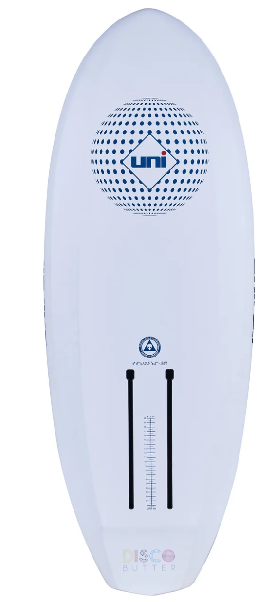 Load image into Gallery viewer, Green Hat Kiteboarding-Unifoil Disco Butter-White 36L-Bottom View
