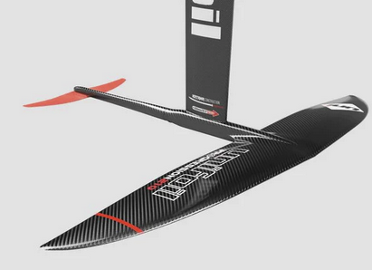 Load image into Gallery viewer, Green Hat Kiteboarding-Unifoil Progression Foil Package-Mast-Fuselage-Front Wing and Stabilizer-Close Upon Front Wing, Fuse and Stab
