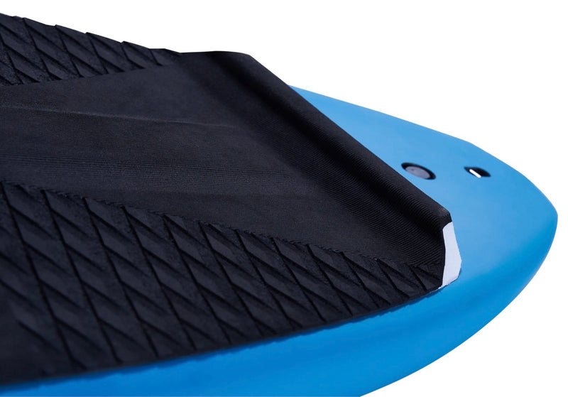 Load image into Gallery viewer, Green Hat Kiteboarding-Unifoil Quiver Killer Mid Length Foilboard-5&#39;2 Blue-Close up of Heel Pad
