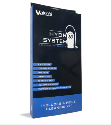 Load image into Gallery viewer, Green Hat Kiteboarding-Vaikobi Hydration Bladder in Box on a White Background
