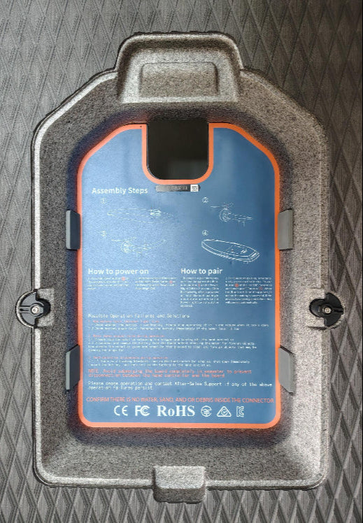 Green Hat Kiteboarding-Waydoo Flyer One USED-Close Up View Of Battery Bank