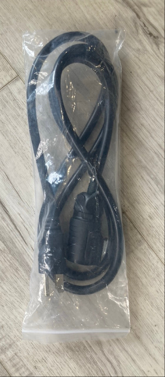 Load image into Gallery viewer, Green Hat Kiteboarding-Waydoo_Flyer_One_Fast_Battery_Charger_USED-Black cable in clear plastic packaging on a wooden surface
