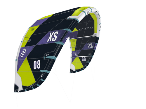 Green Hat Kitebording-2025 Eleveight XS V6 Kite-Leading Edge Left Wing Tip View