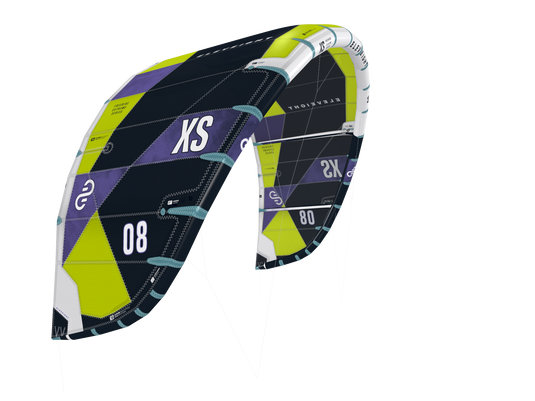 Green Hat Kitebording-2025 Eleveight XS V6 Kite-Leading Edge Left Wing Tip View