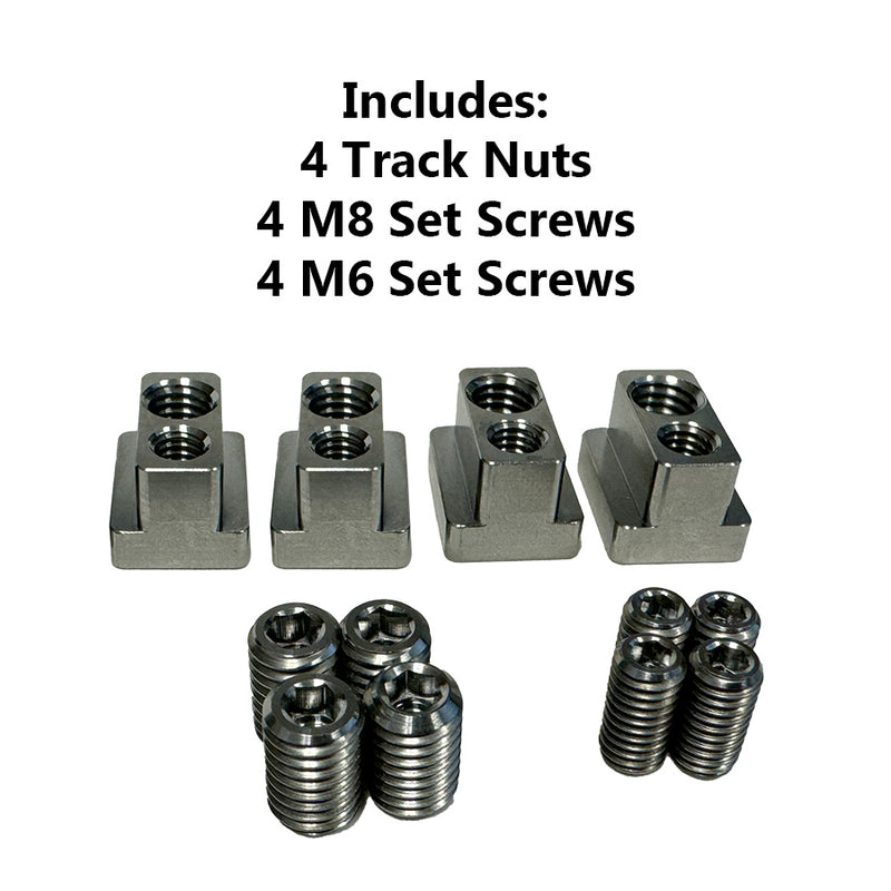 Load image into Gallery viewer, Foilite Titanium Hydrofoil Track Lock Universal Track Nut Set of 4
