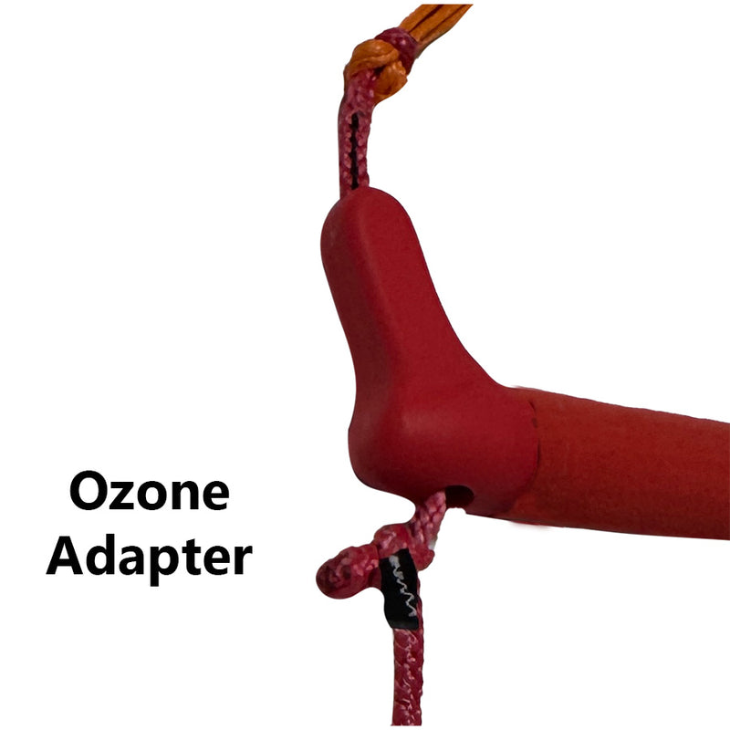 Load image into Gallery viewer, Green Hat Kiteboarding PKS Parawing Leash-Ozone Adapter Close Up View
