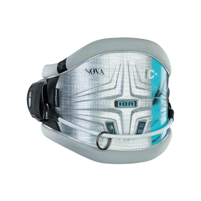 Green Hat Kiteboarding-2021 ION Nova Curv Women's Kite Waist Harness-Back View