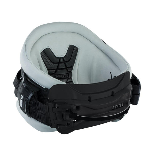 Green Hat Kiteboarding-2021 ION Nova Curv Women's Kite Waist Harness-Front View with Rope Slider
