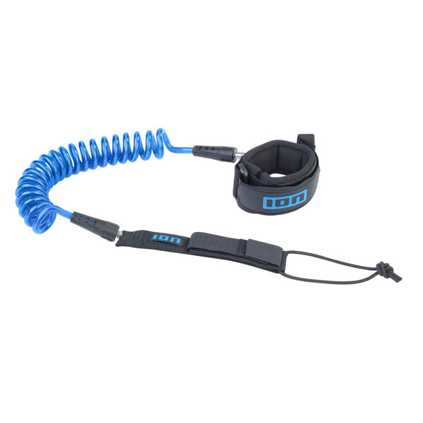 Ion Core Wing Coiled Wrist Leash Blue